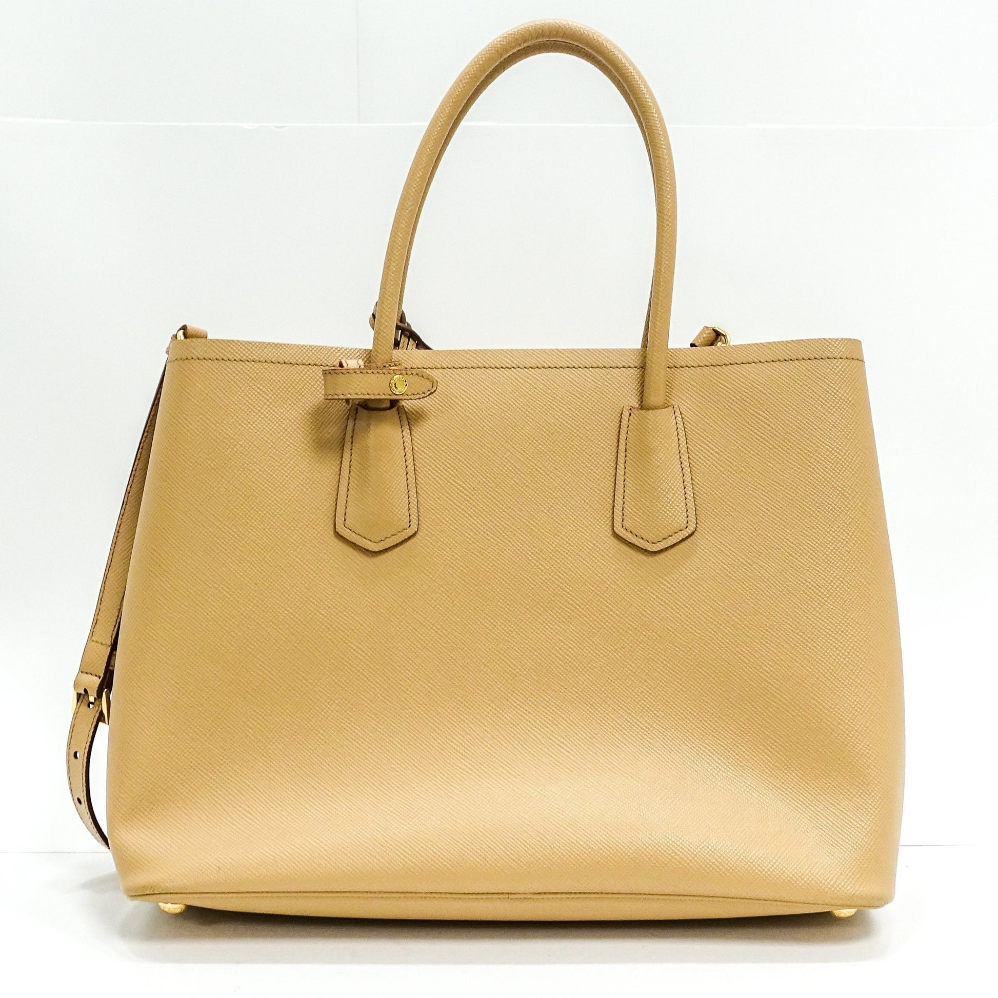 Prada Medium Saffiano Cuir Double Tote