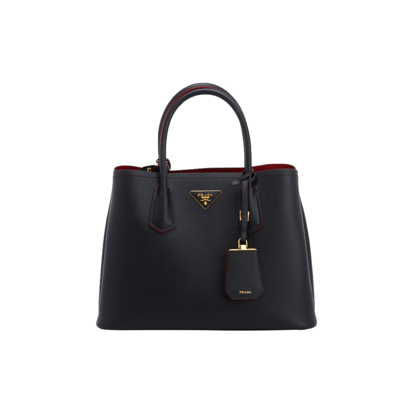Prada Medium Saffiano Cuir Double Tote
