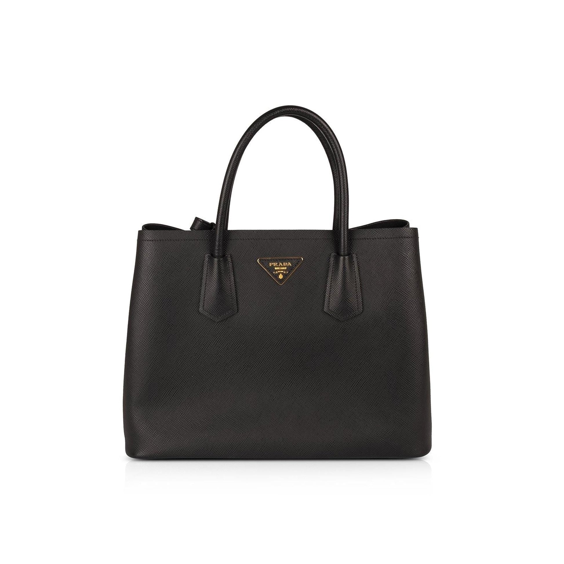 Prada Medium Saffiano Cuir Double Tote
