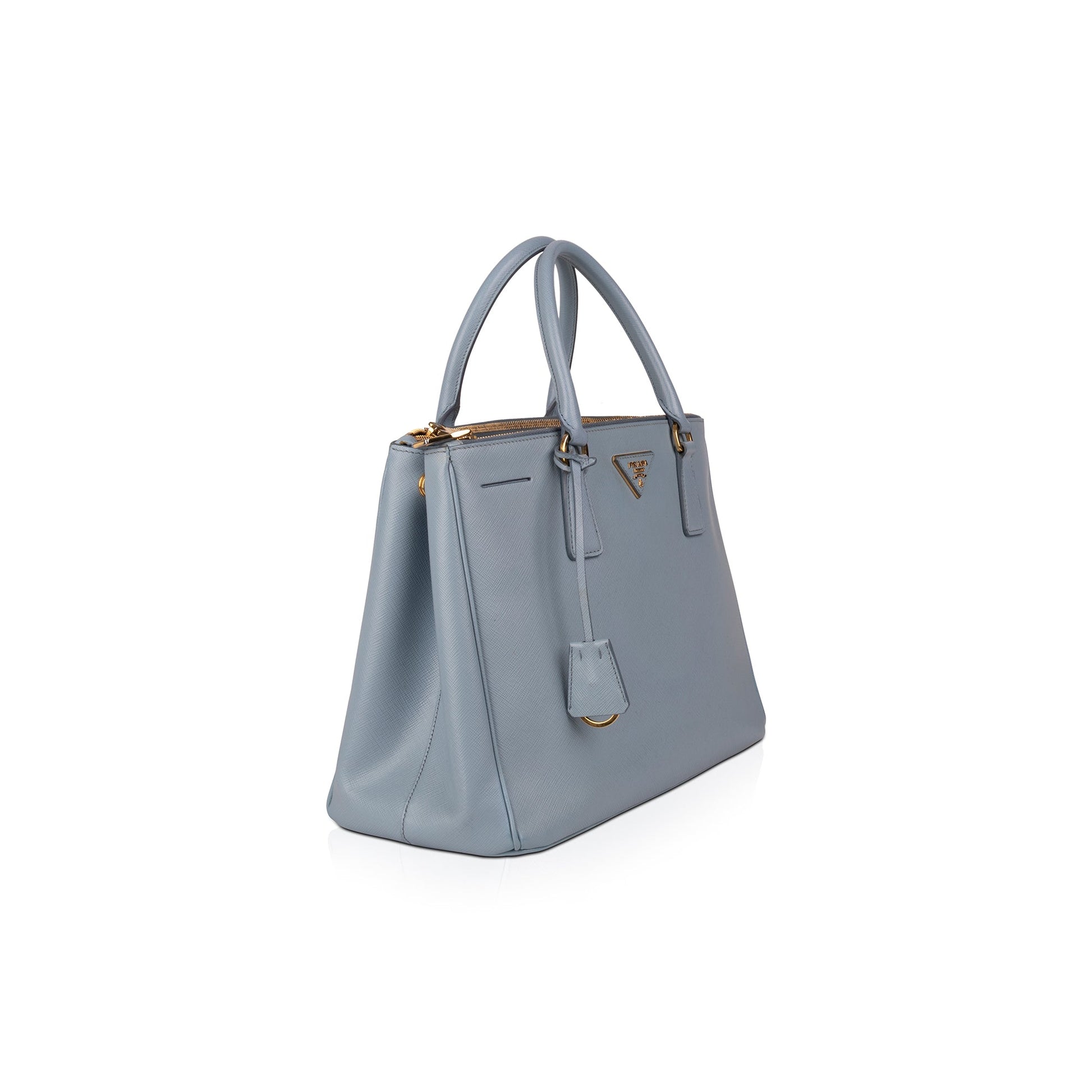 Prada Medium Saffiano Lux Double Zip Galleria Tote