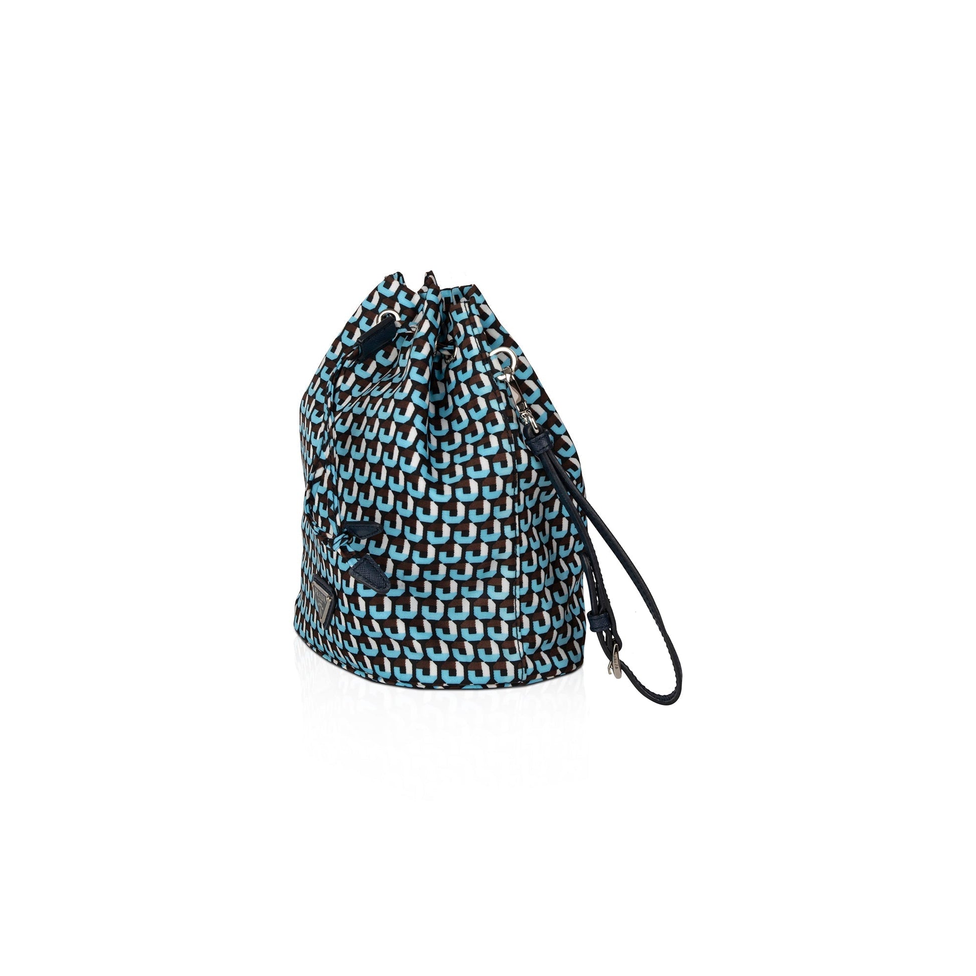Prada Nylon Mini Bucket Wristlet Pouch