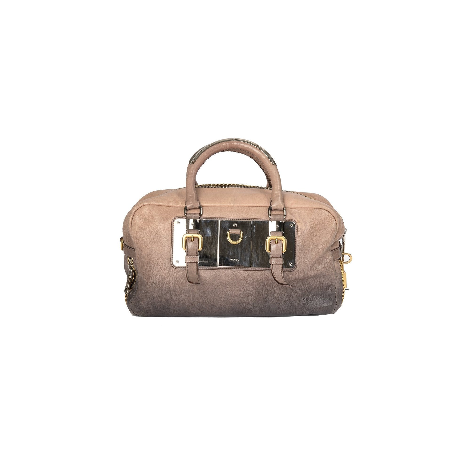 Prada Ombre Glace Zippers Bauletto Bag