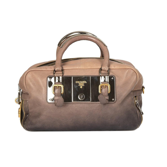 Prada Ombre Glace Zippers Bauletto Bag