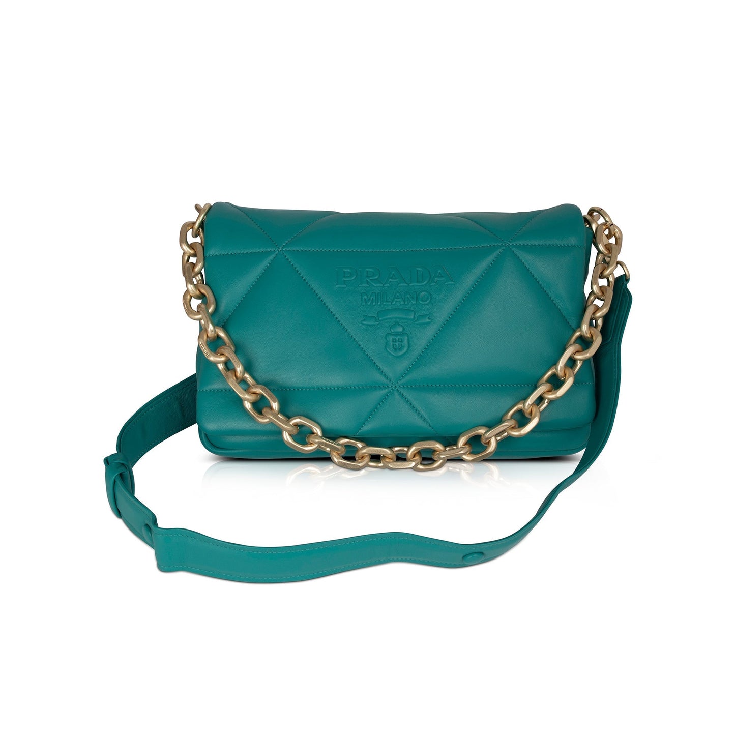 Prada Padded Nappa Leather Chain Shoulder Bag
