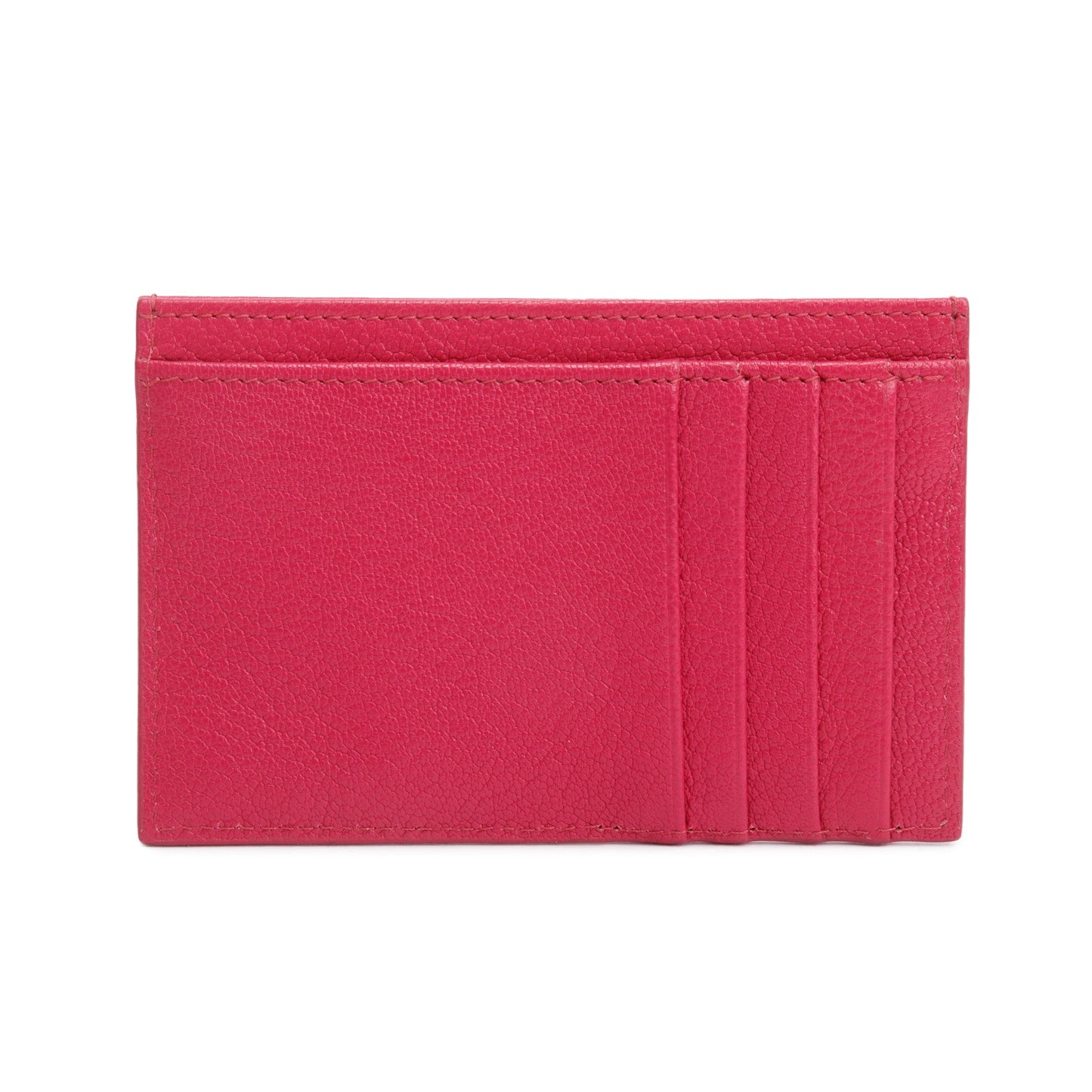Prada Pink Calfskin Leather Card Holder