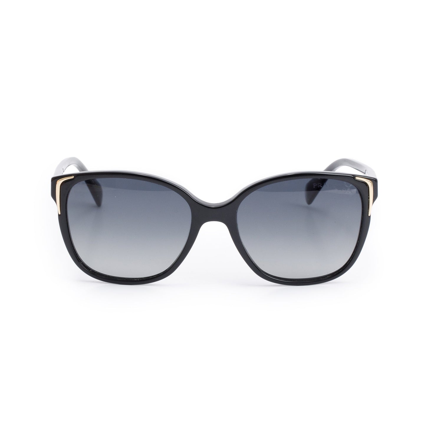 Prada SPR 01O Black Acetate Gradient Sunglasses