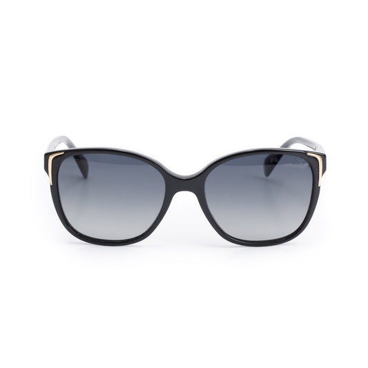 Prada SPR 01O Black Acetate Gradient Sunglasses