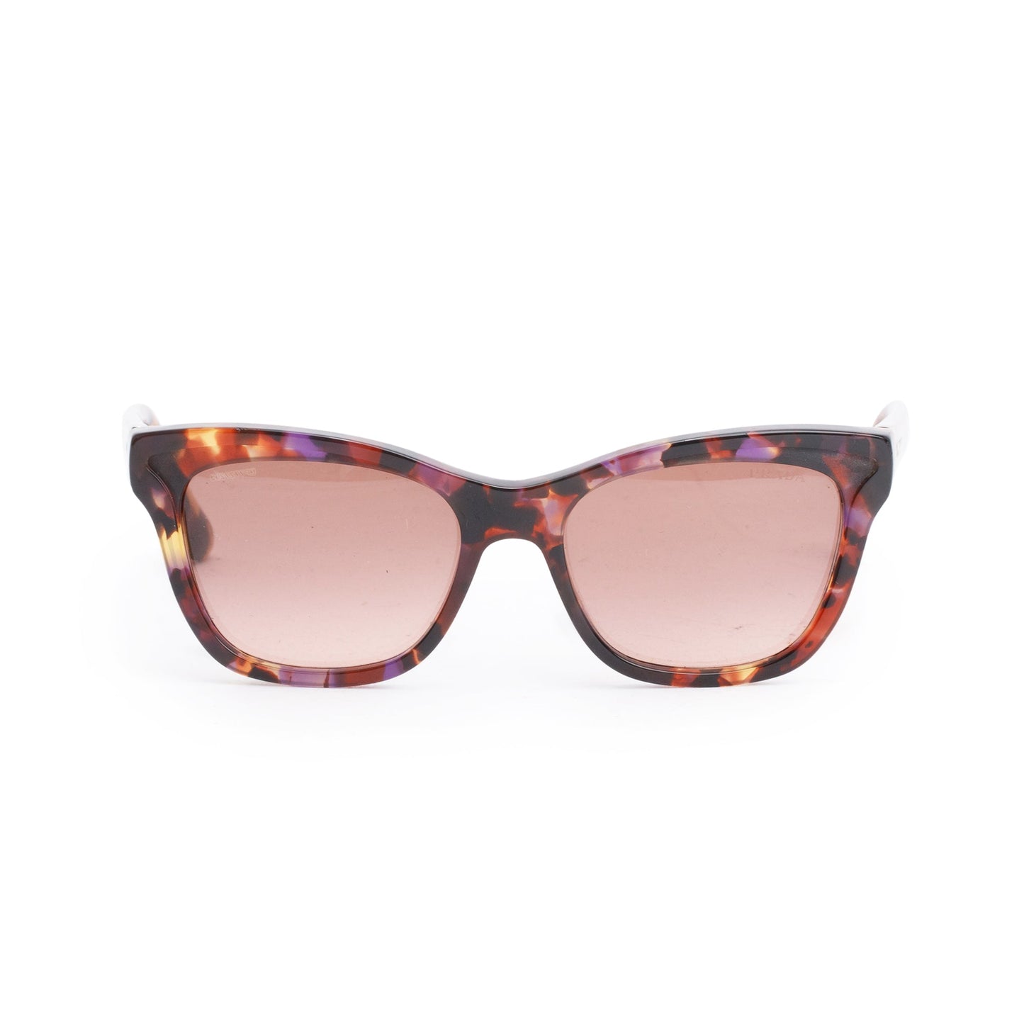 Prada SPR 16P Tortoise Acetate Cat-Eye Sunglasses