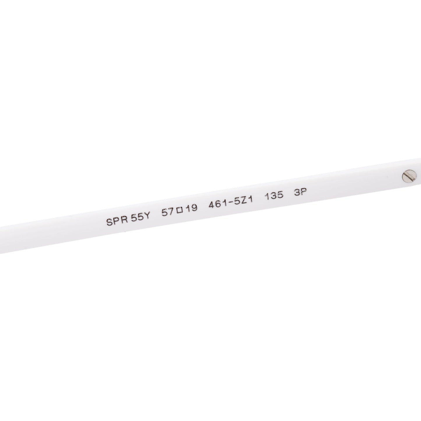 Prada SPR 55Y White Acetate Logo Square Sunglasses