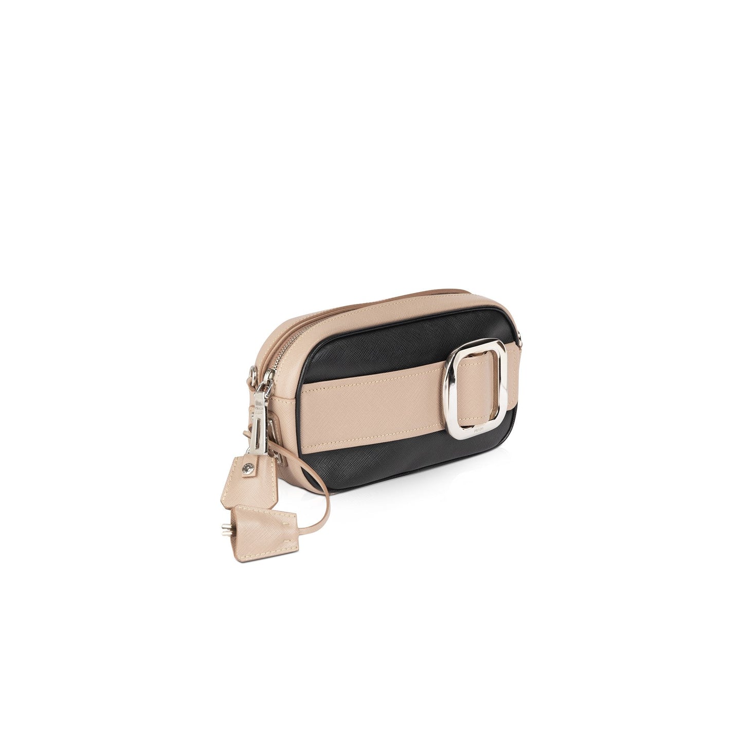 Prada Saffiano Buckle Crossbody Bag