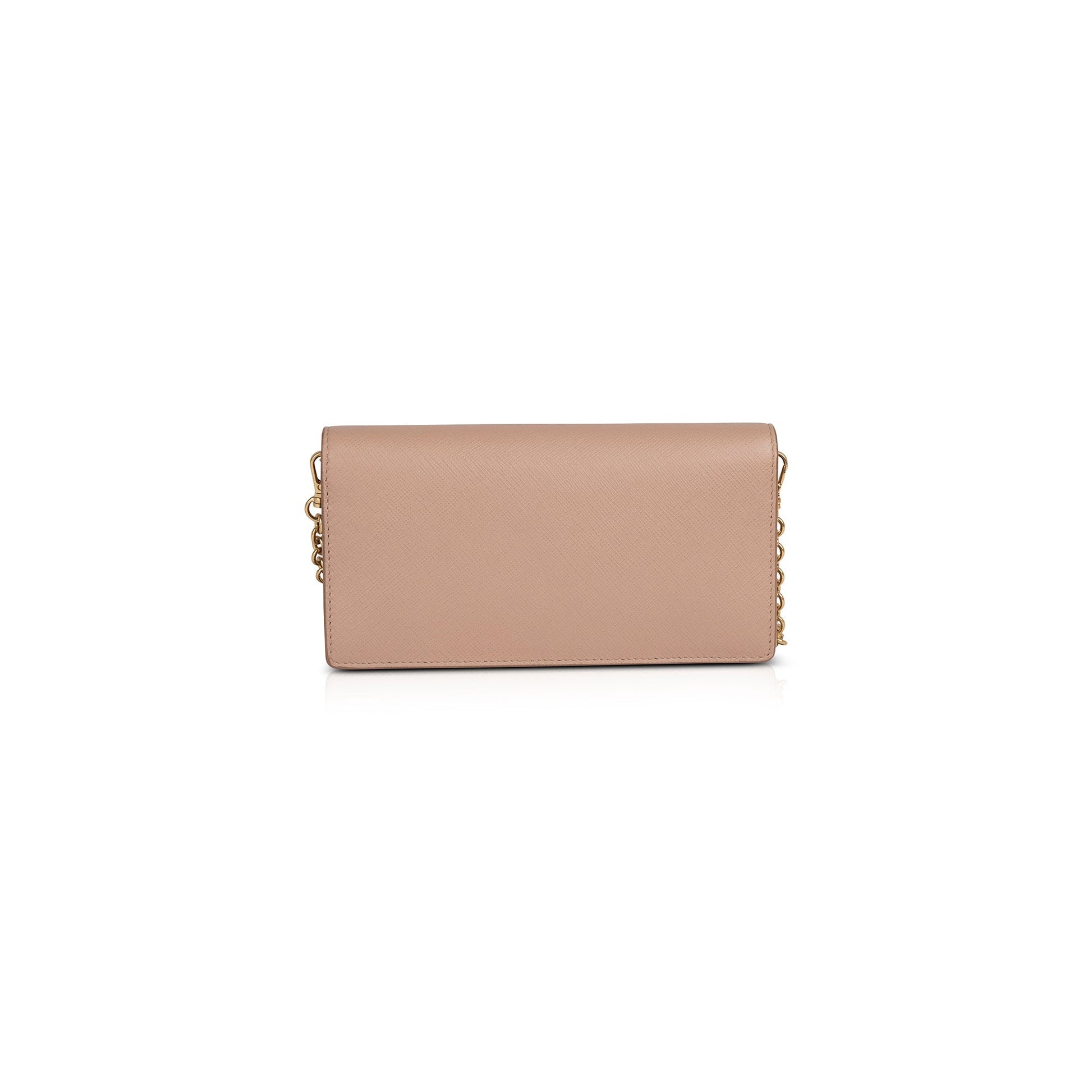 Prada Saffiano Cahier Wallet on Chain