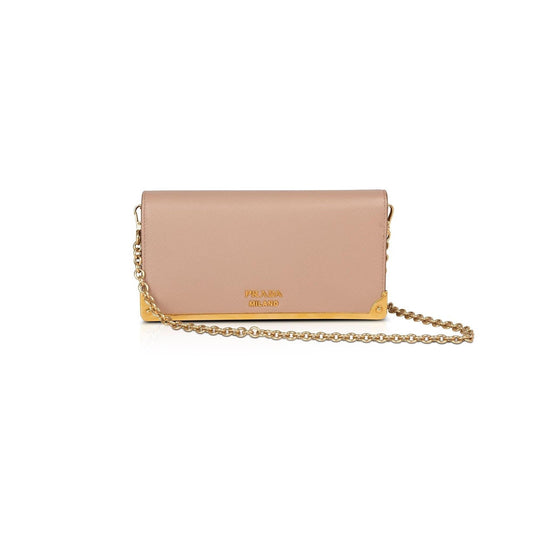 Prada Saffiano Cahier Wallet on Chain