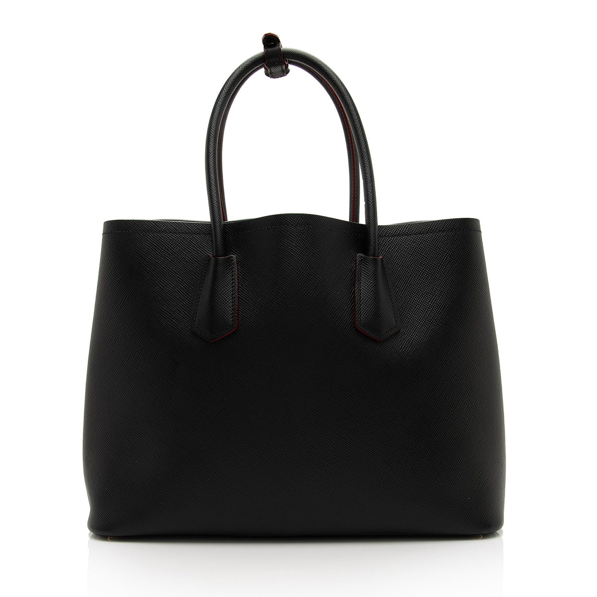 Prada Saffiano Cuir Double Handle Medium Tote (SHF- )