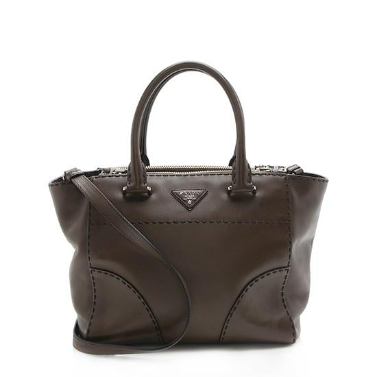 Prada Saffiano Leather Stitched City Small Tote - FINAL SALE ( )
