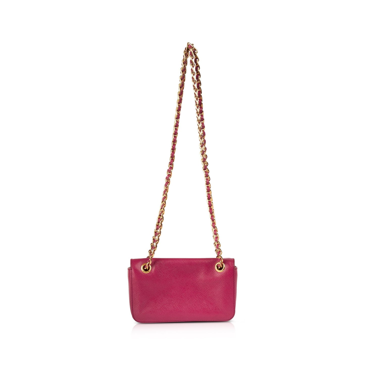 Prada Saffiano Lux Mini Flap Bag