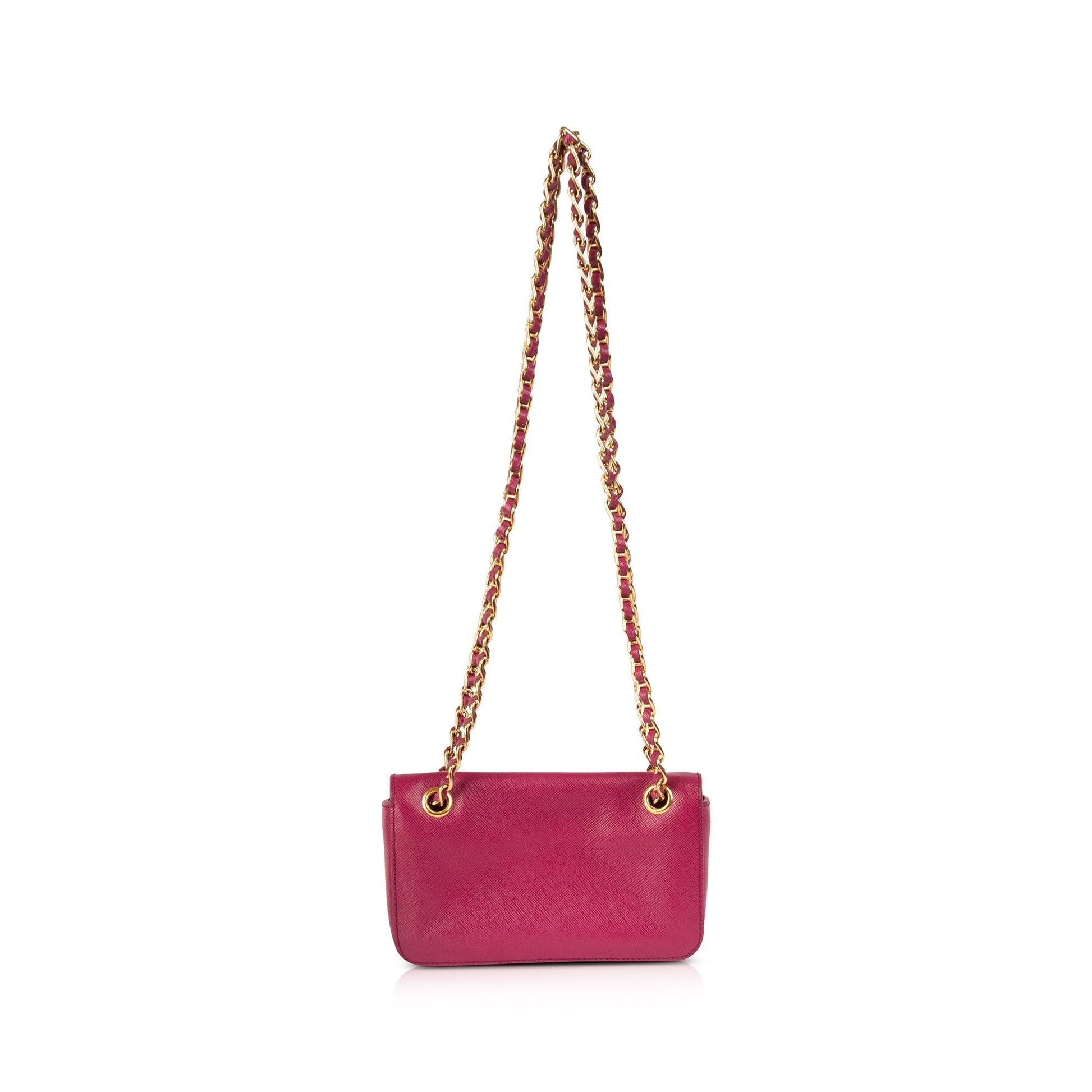 Prada Saffiano Lux Mini Flap Bag