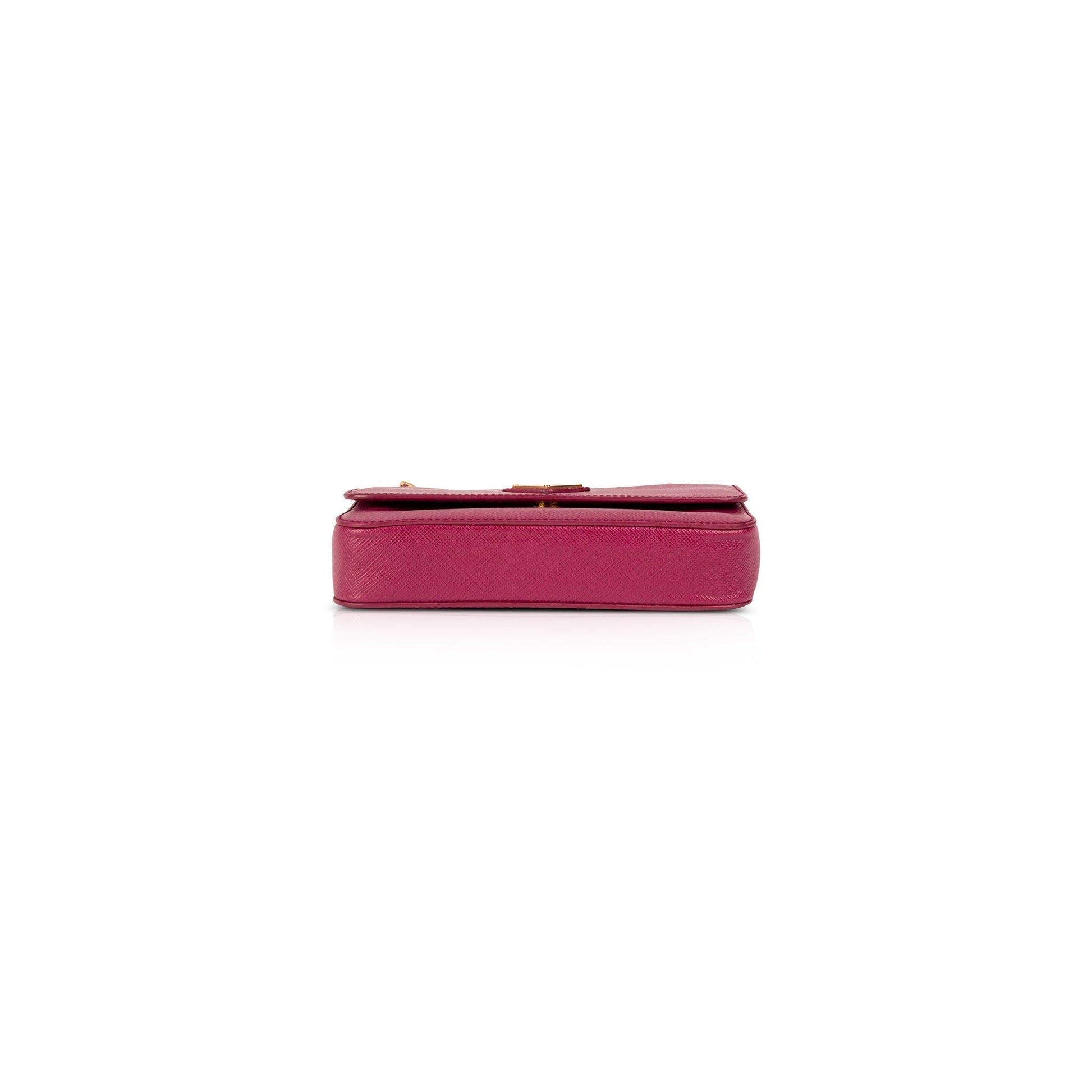 Prada Saffiano Lux Mini Flap Bag