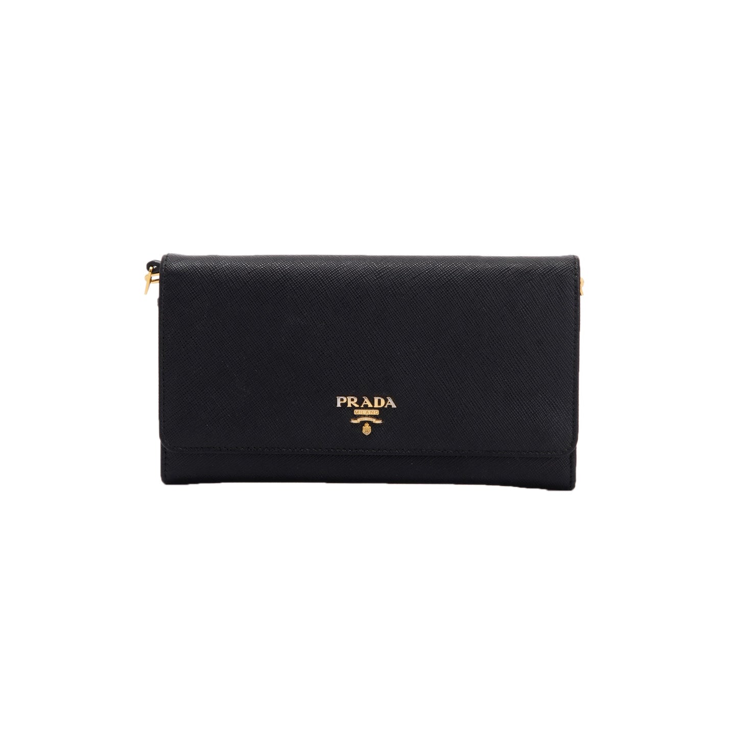 Prada Saffiano Lux Wallet on Chain