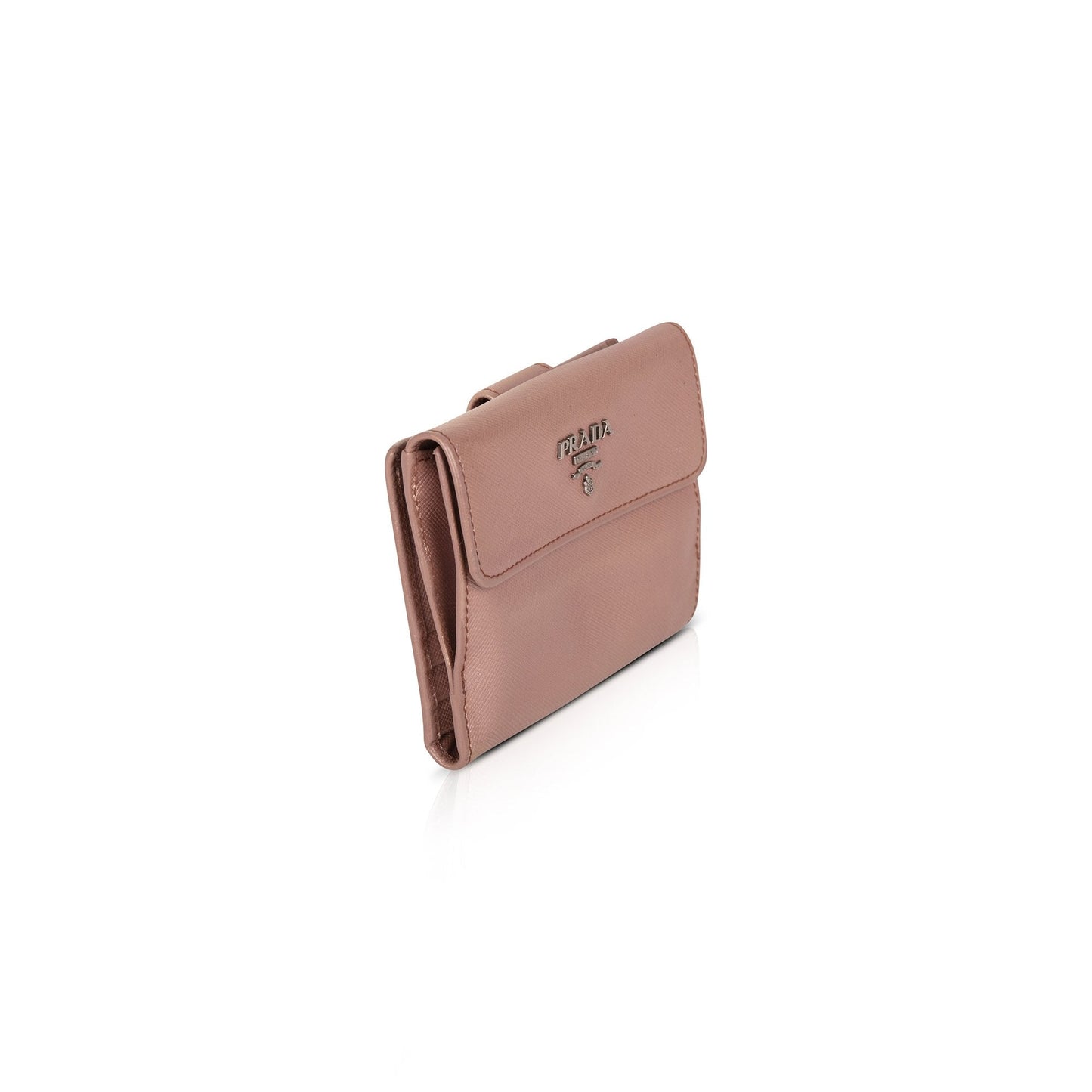 Prada Saffiano Metal Leather French Purse