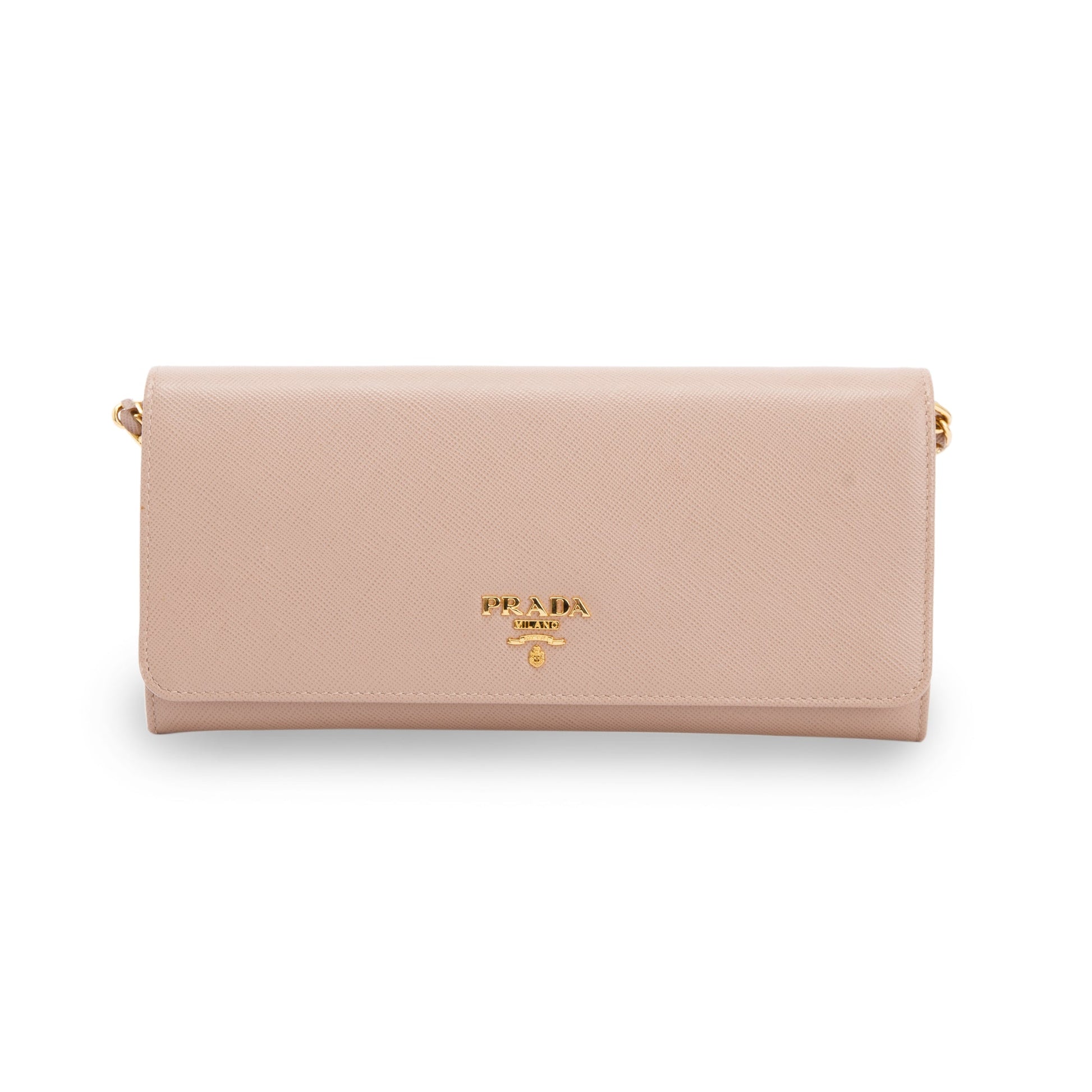 Prada Saffiano Metal Wallet on Chain