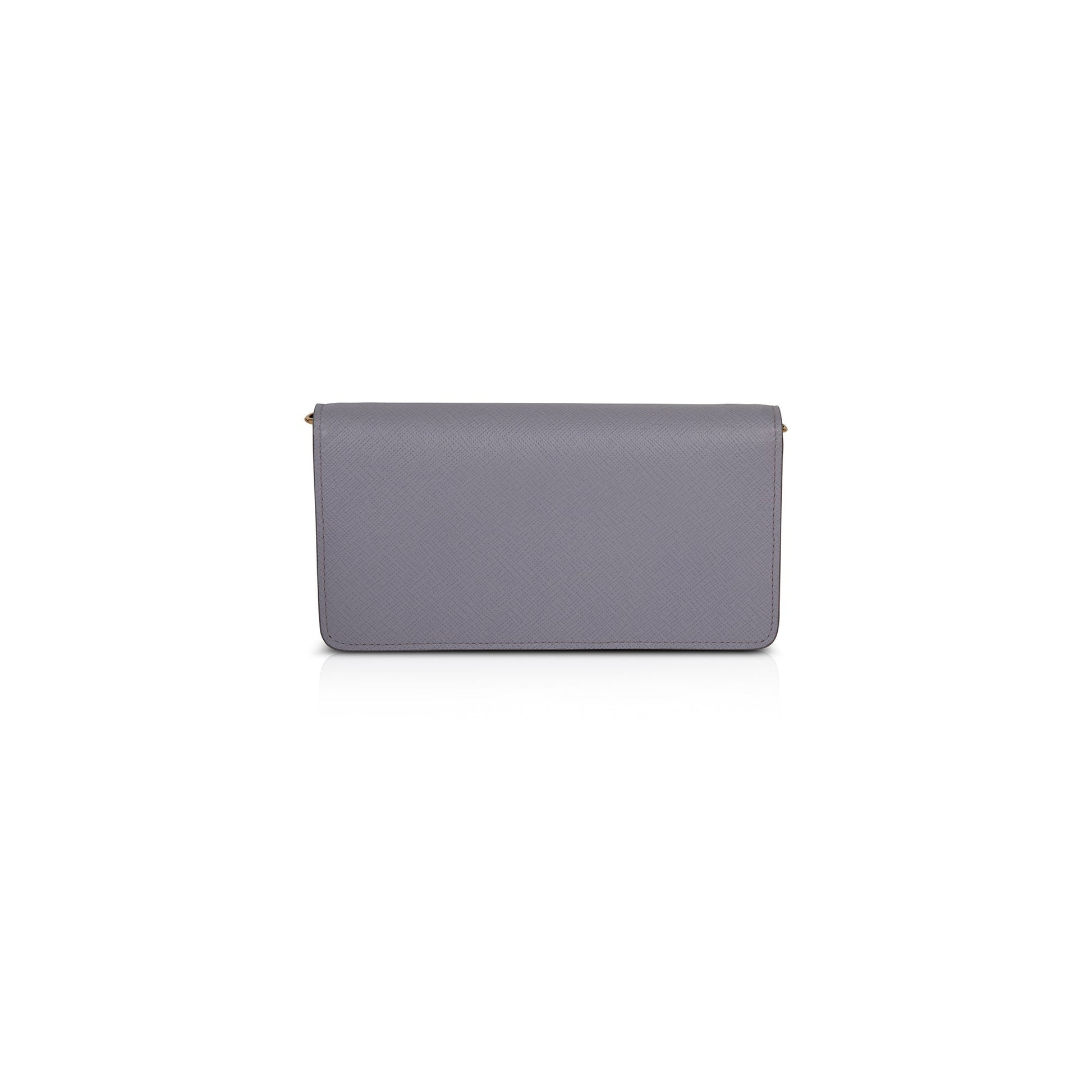 Prada Saffiano Metal Wallet on Chain