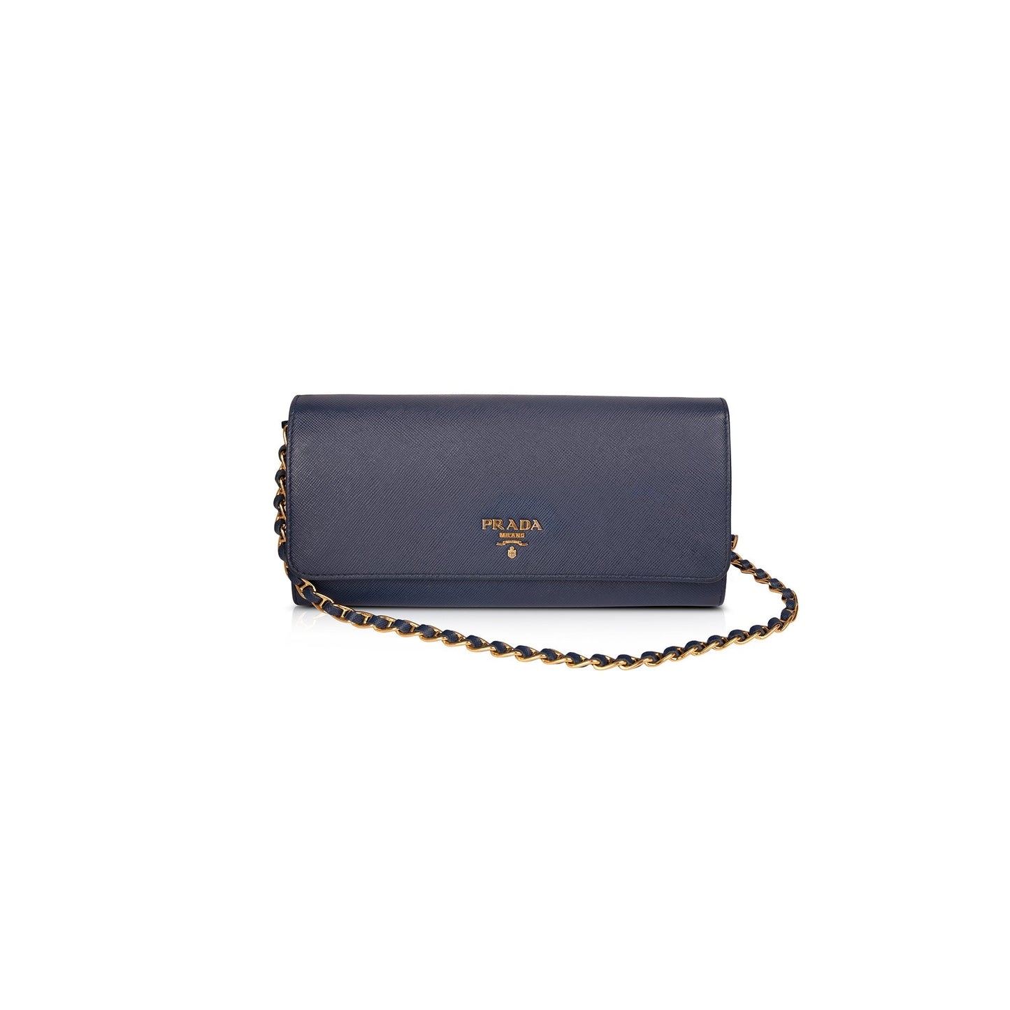 Prada Saffiano Metal Wallet on Chain