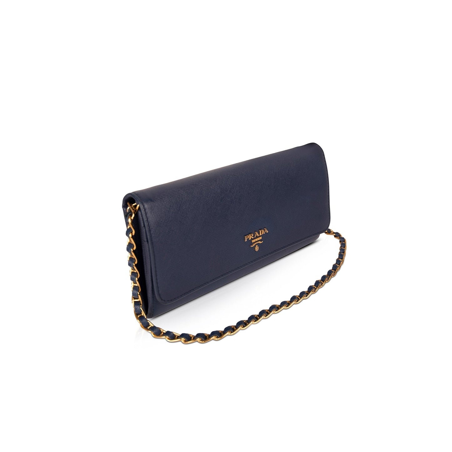 Prada Saffiano Metal Wallet on Chain