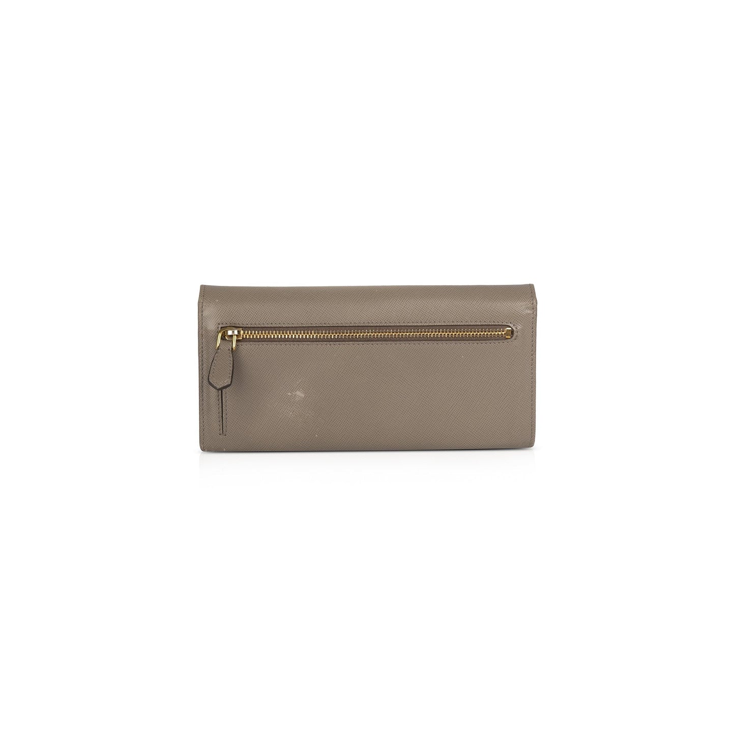 Prada Saffiano Push Lock Wallet