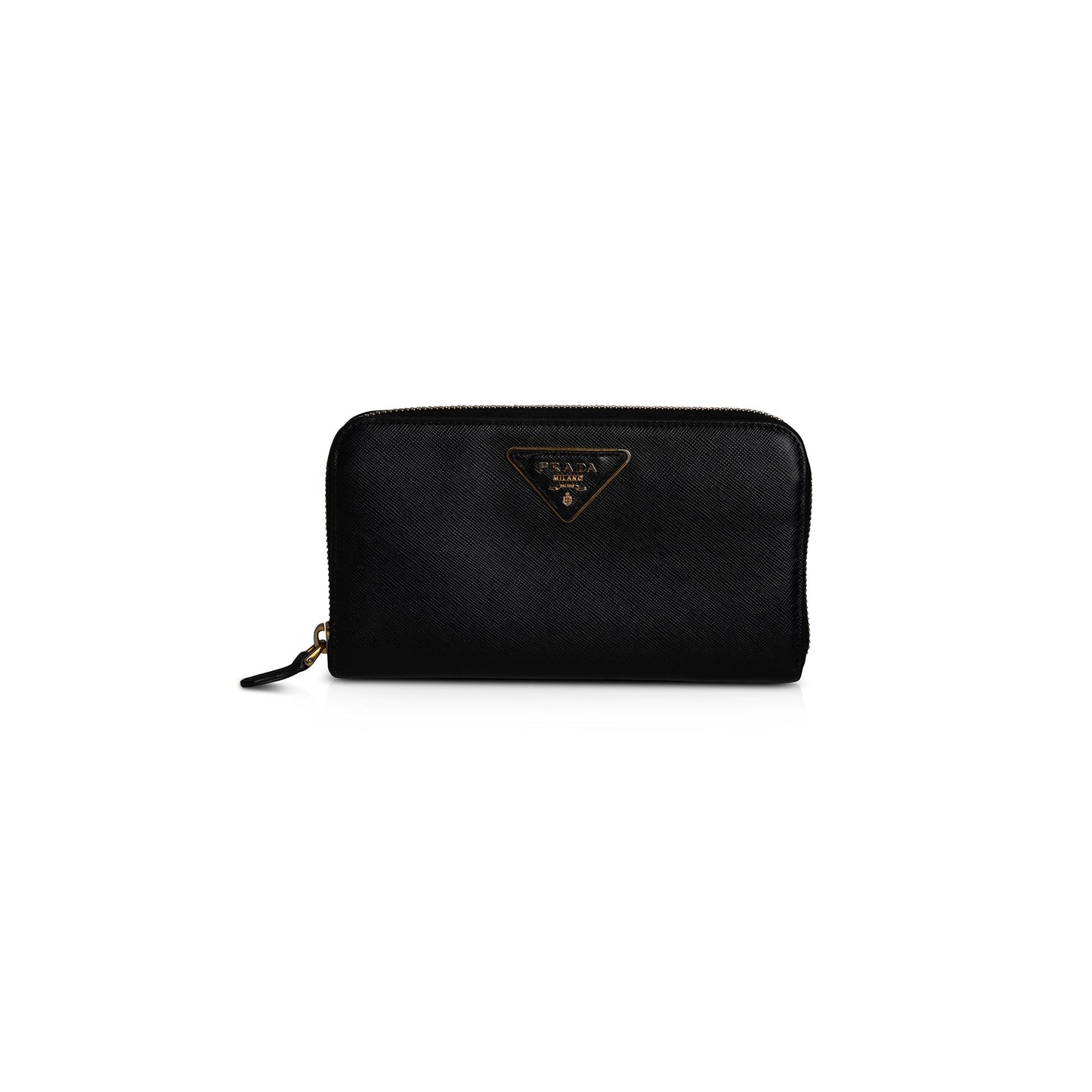 Prada Saffiano Zip Around Wallet