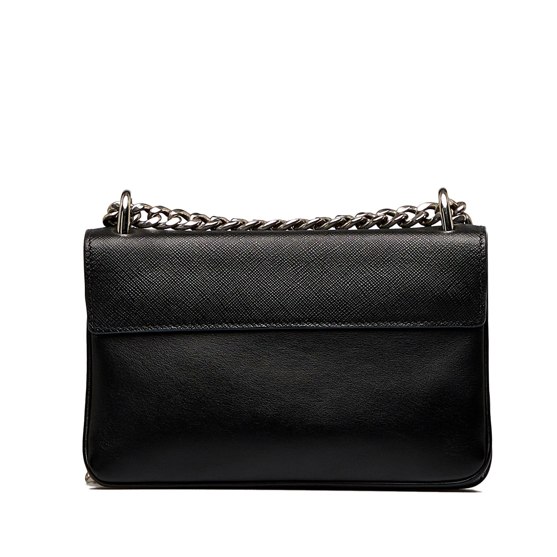 Prada Saffiano and City Calf Chain Crossbody Bag (SHG- )