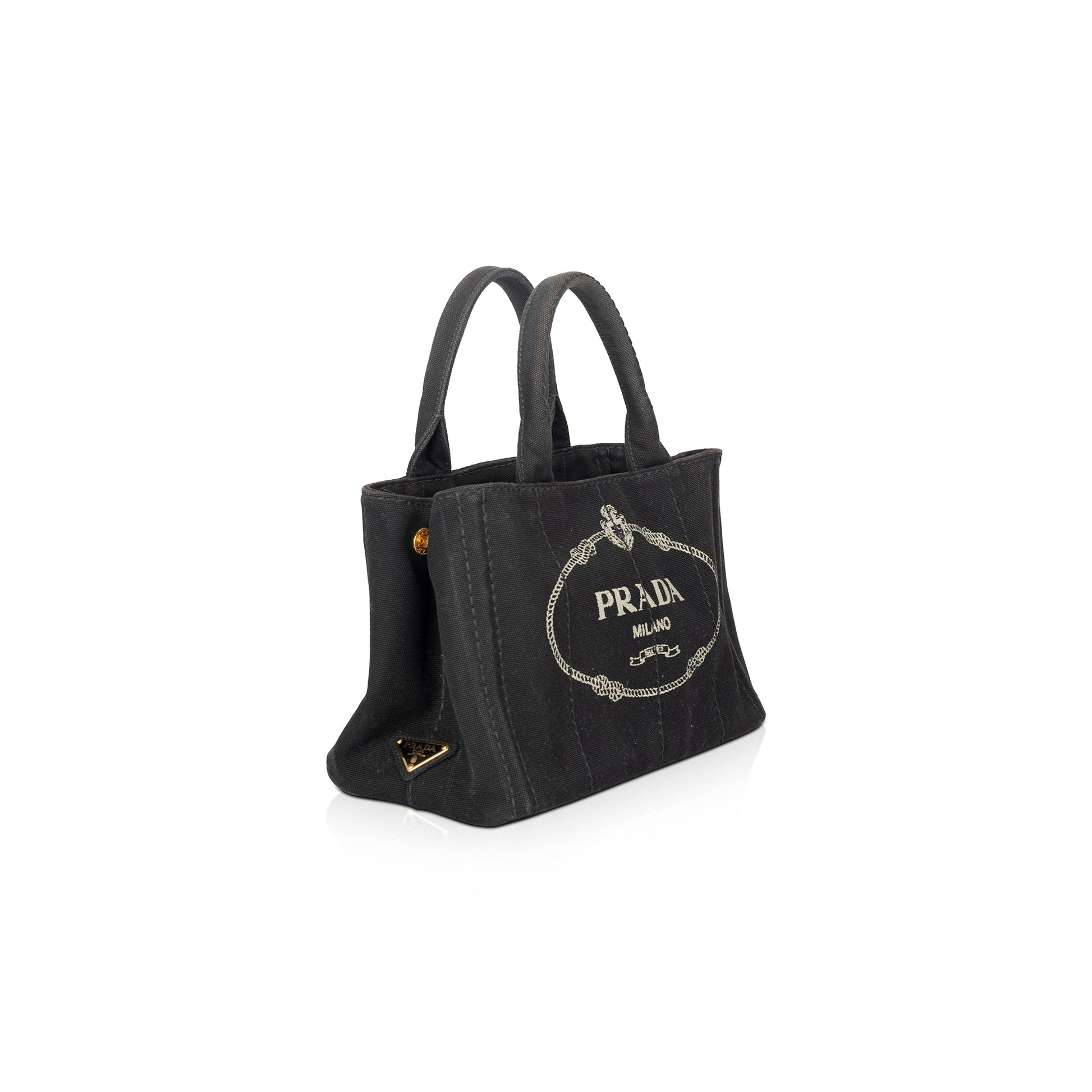Prada Small Canapa Logo Tote