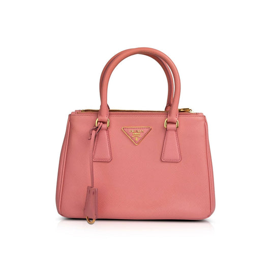 Prada Small Saffiano Lux Galleria Double Zip Tote