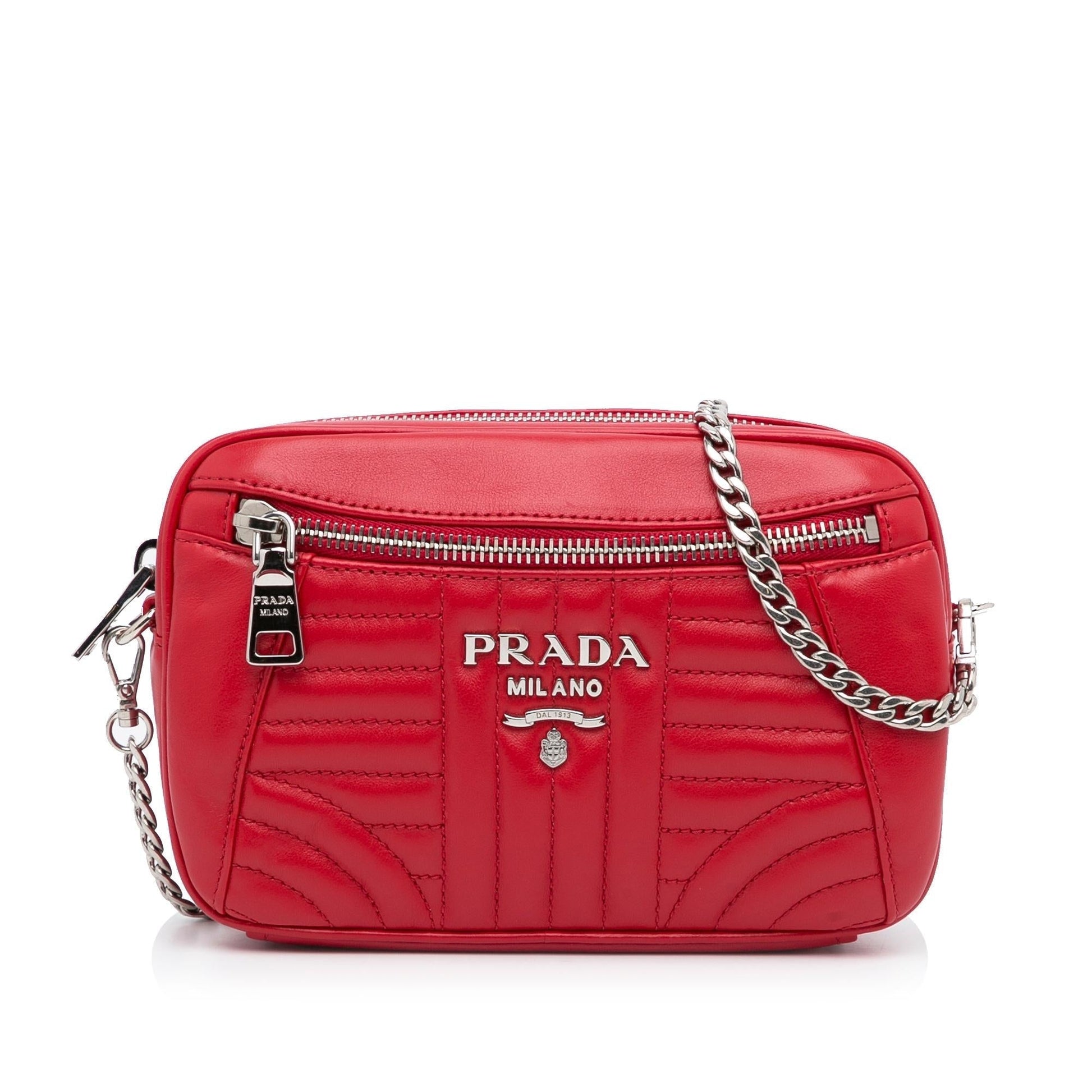 Prada Soft Calf Impunture Diagramme Waist Bag (SHG-KIhUla)