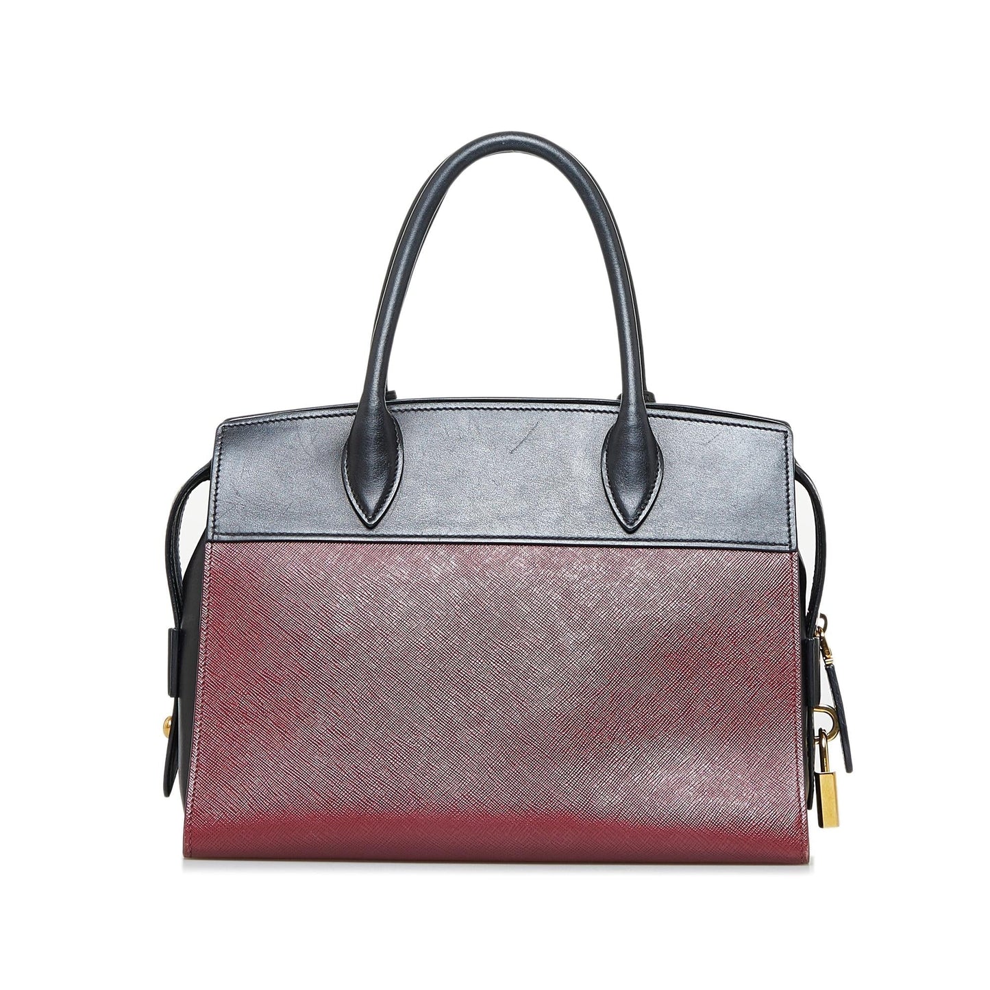 Prada Soft Calf-Trimmed Saffiano Esplanade (SHG-DqWXsj) Luxury Handbag