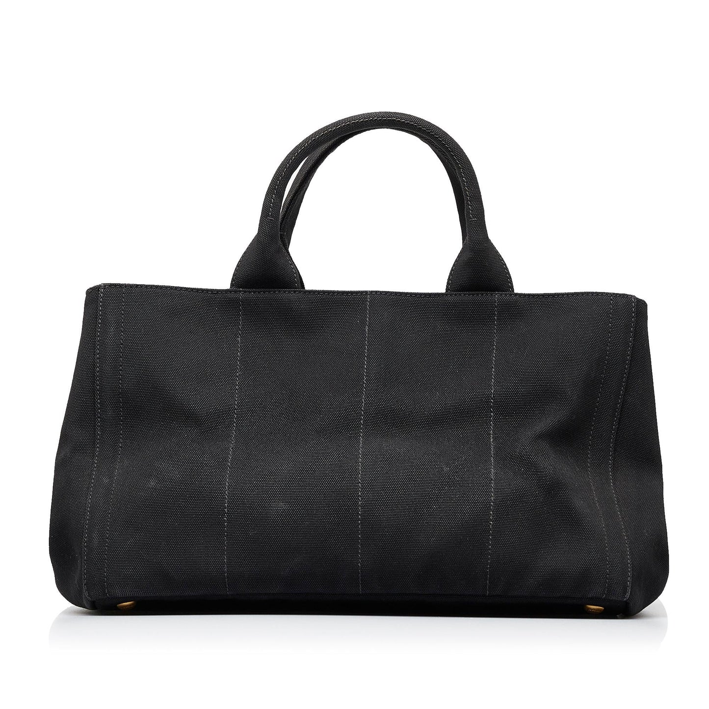 Prada Studded Canapa Tote Bag ( )