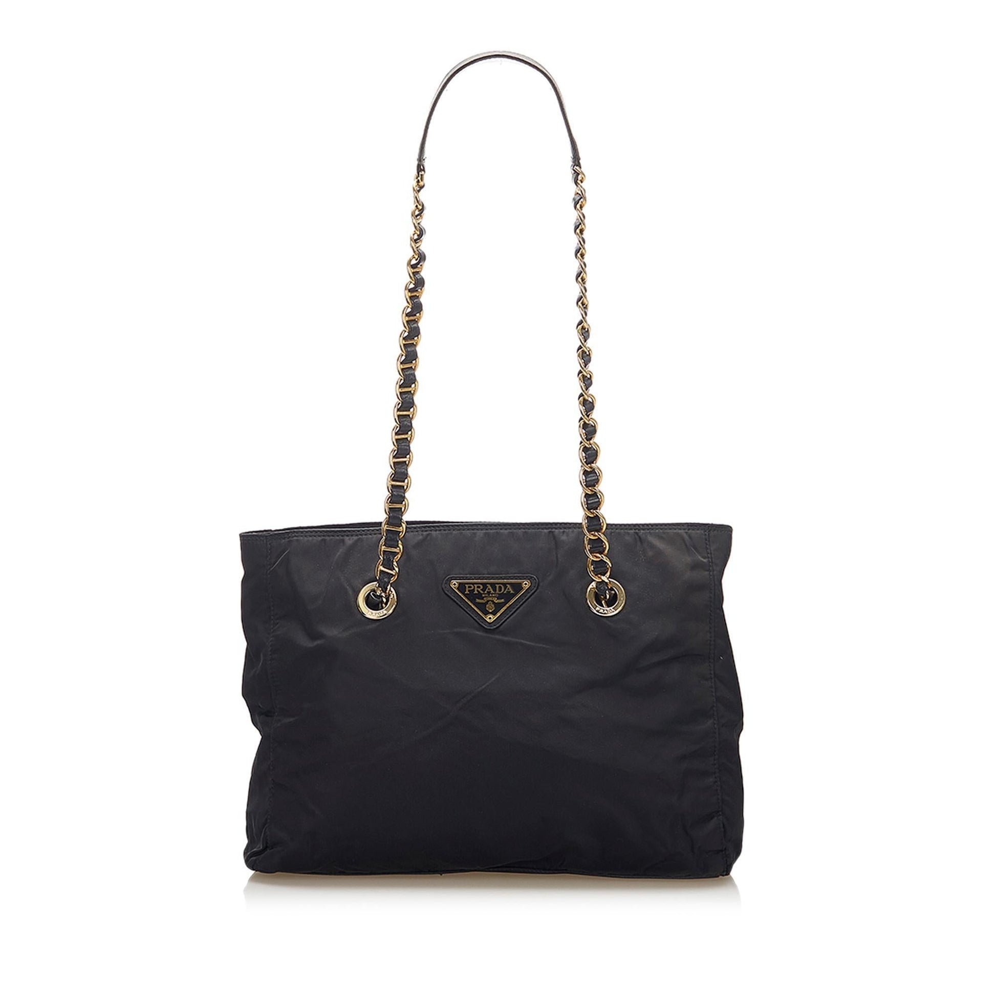 Prada Tessuto Chain Tote Bag ( )
