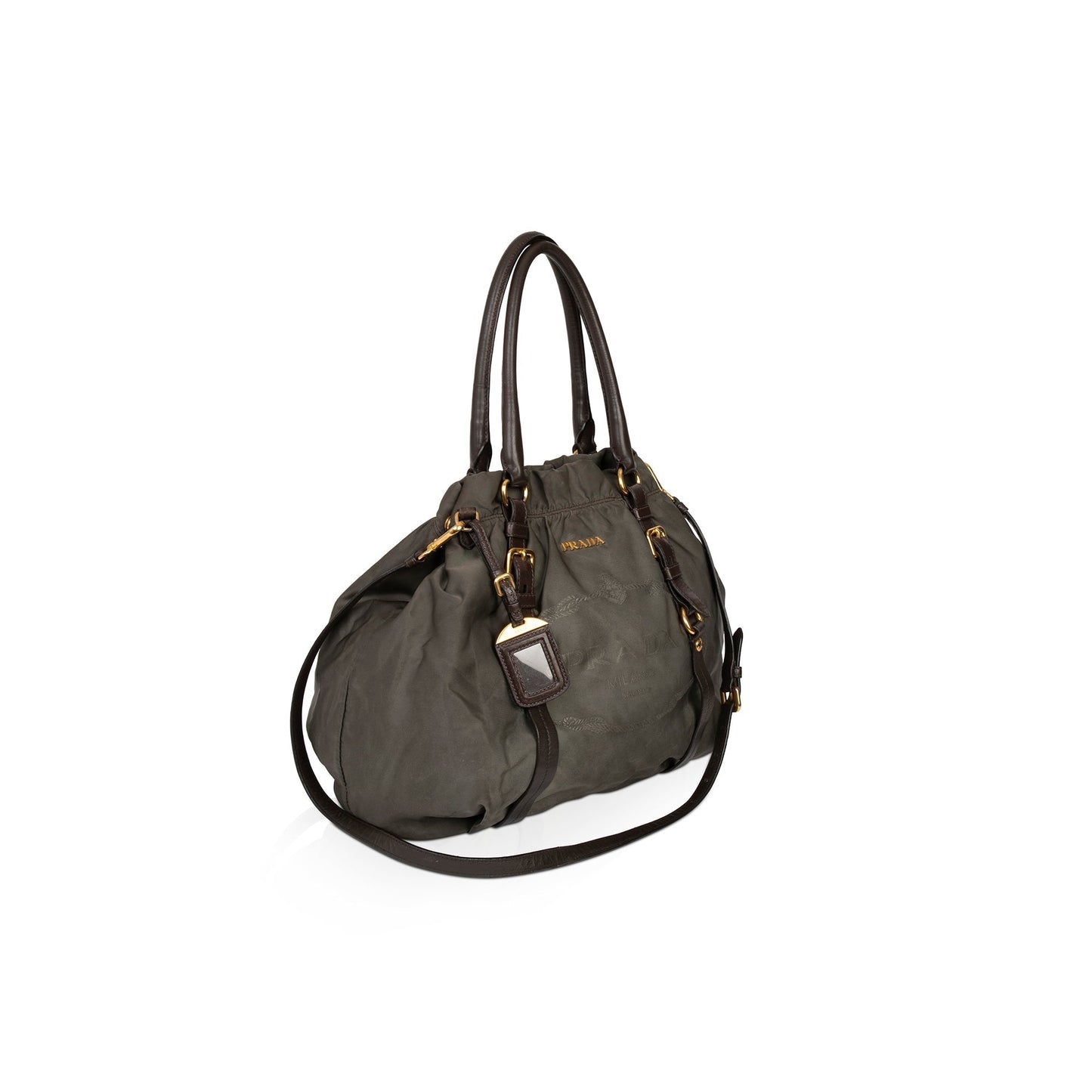 Prada Tessuto Nylon Logo Tote