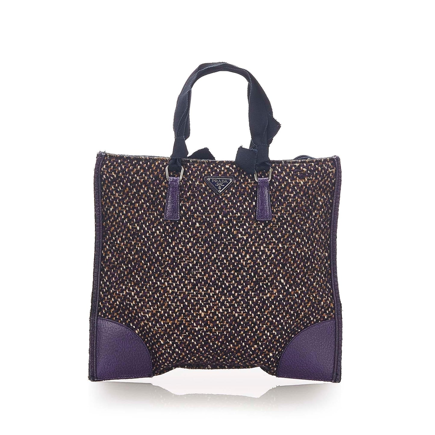 Prada Tweed Tote Bag ( )
