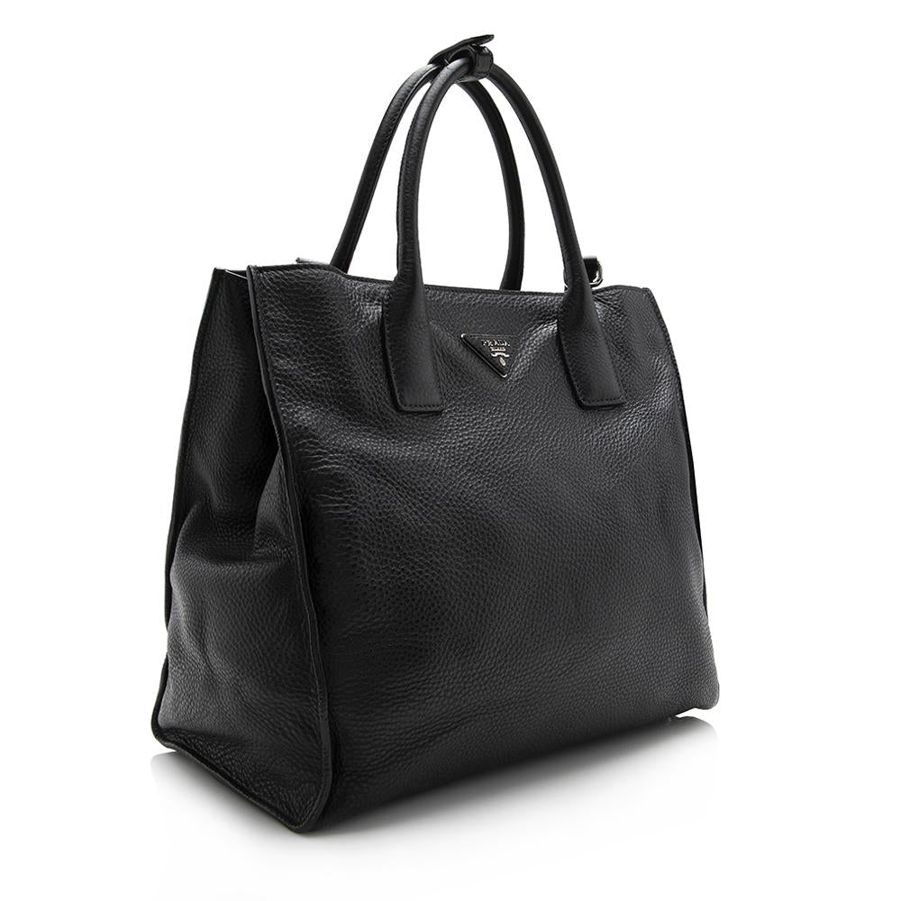 Prada Vitello Daino Shopping Tote ( )