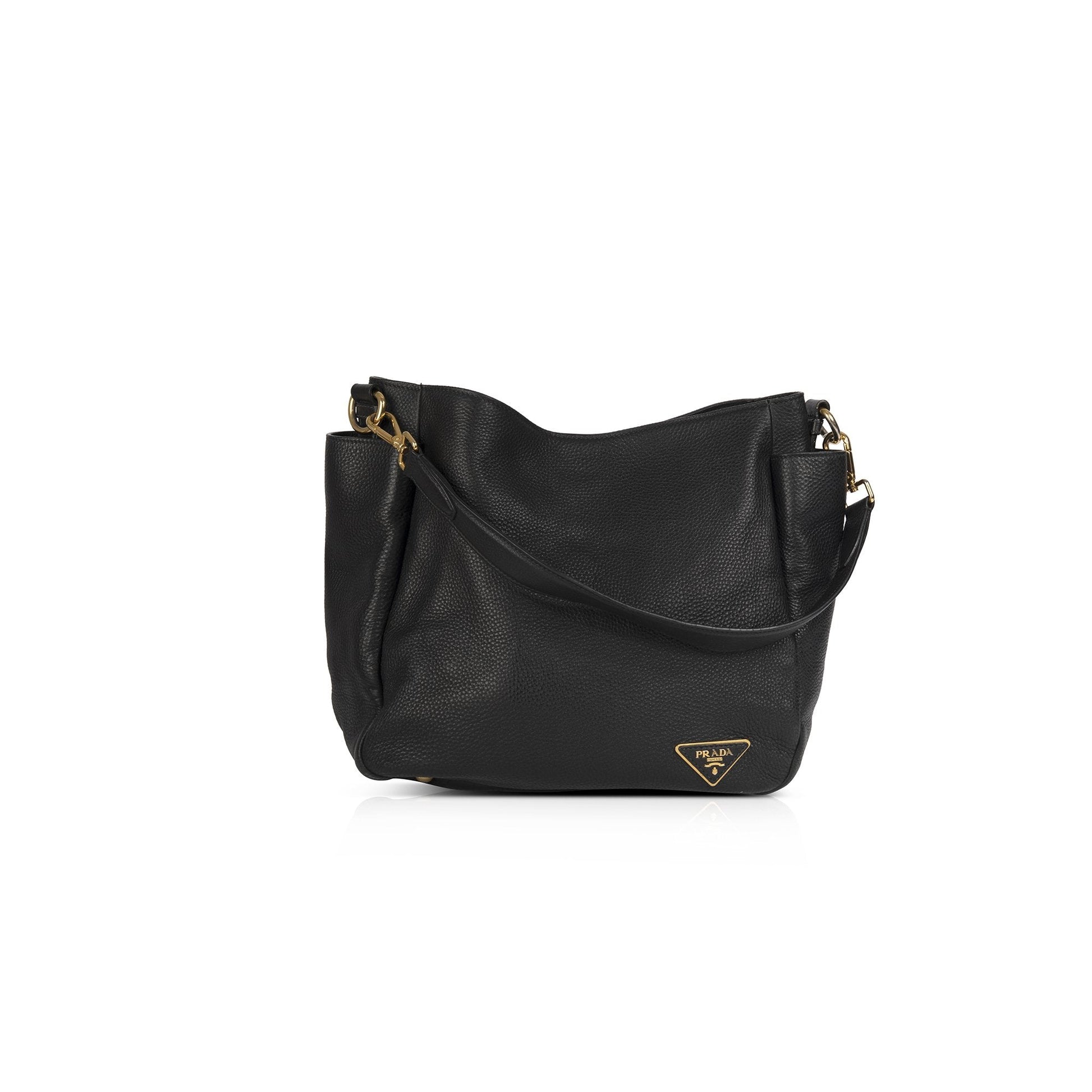 Prada Vitello Daino Side Pocket Hobo