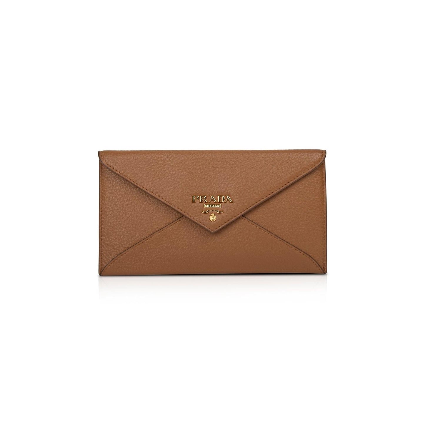 Prada Vitello Grain Leather Envelope Clutch