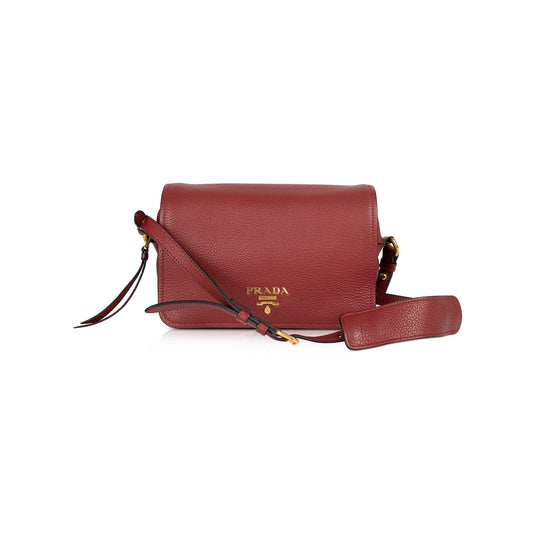 Prada Vitello Phenix Flap Crossbody Bag