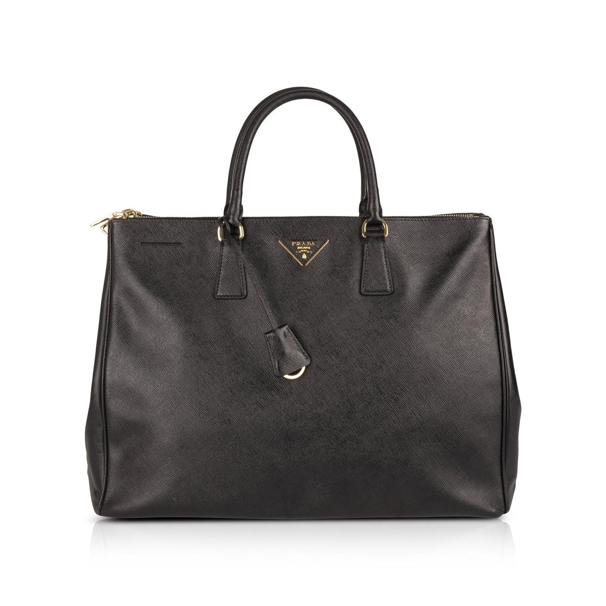 Prada XL Saffiano Lux Double Zip Tote