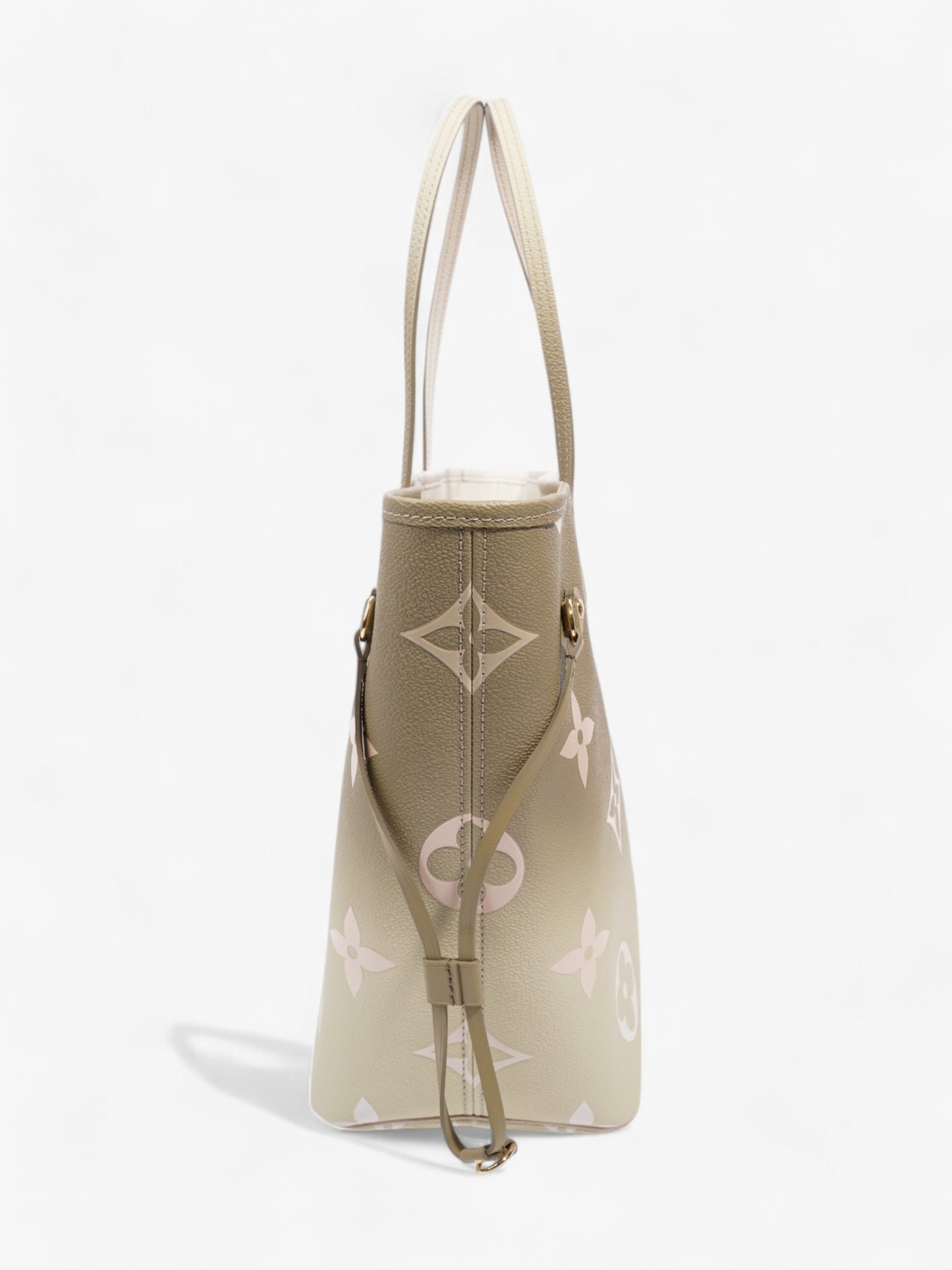 Louis Vuitton Neverfull Spring In The City Khaki / White / Beige Coated Canvas MM