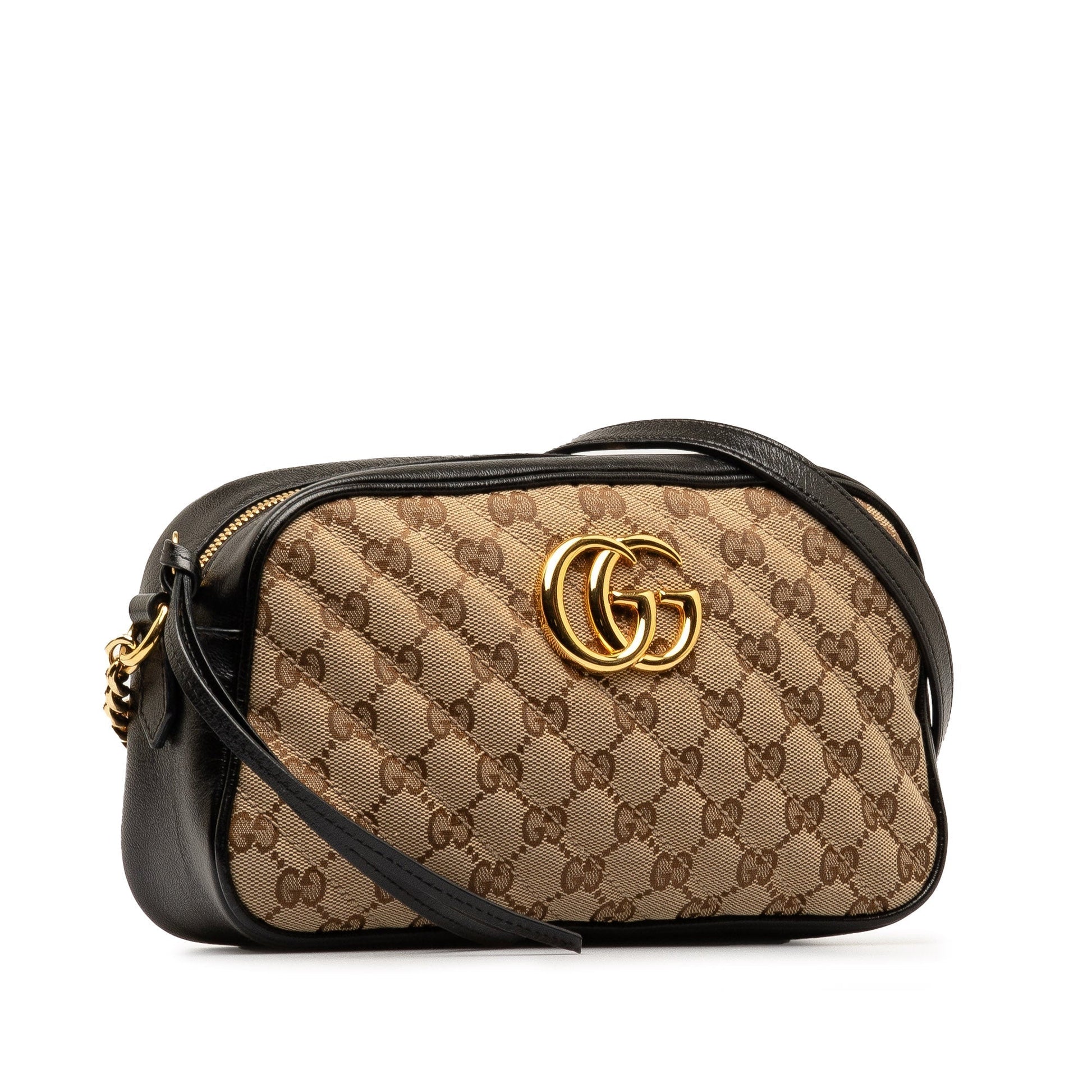 Gucci GG Marmont Leather Canvas Crossbody Style 2