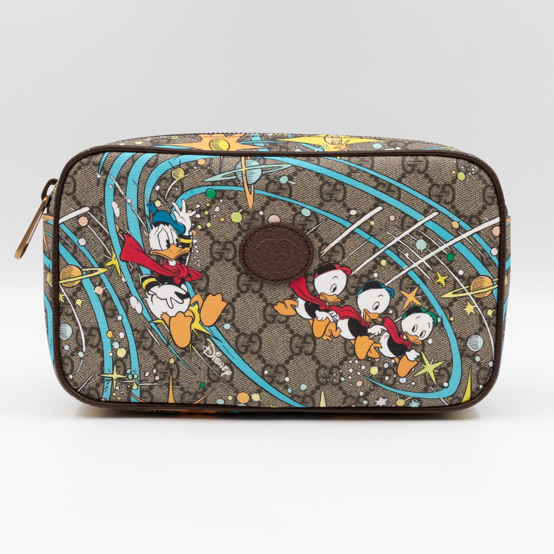 Gucci Leather Canvas Handbag