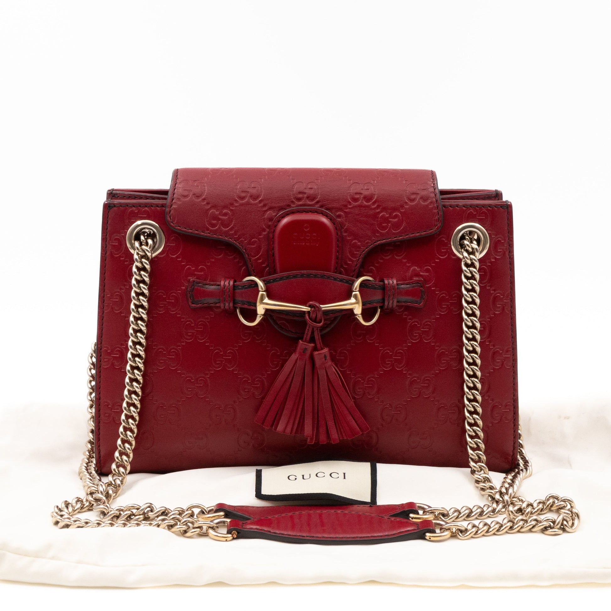 Gucci Chain Leather Shoulder Bag