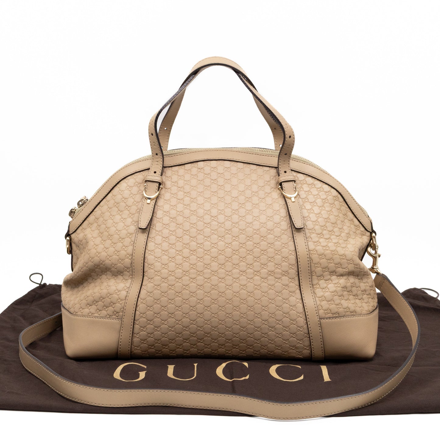 Gucci Leather Top Handle Shoulder Bag