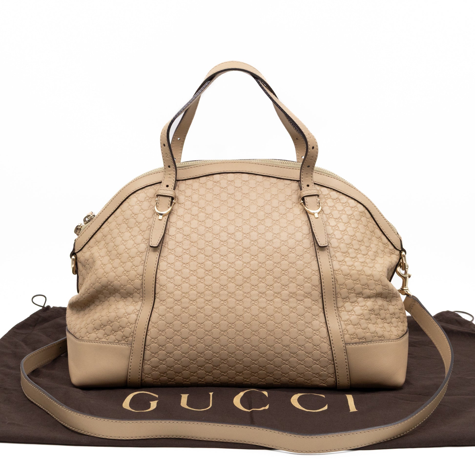 Gucci Leather Top Handle Shoulder Bag