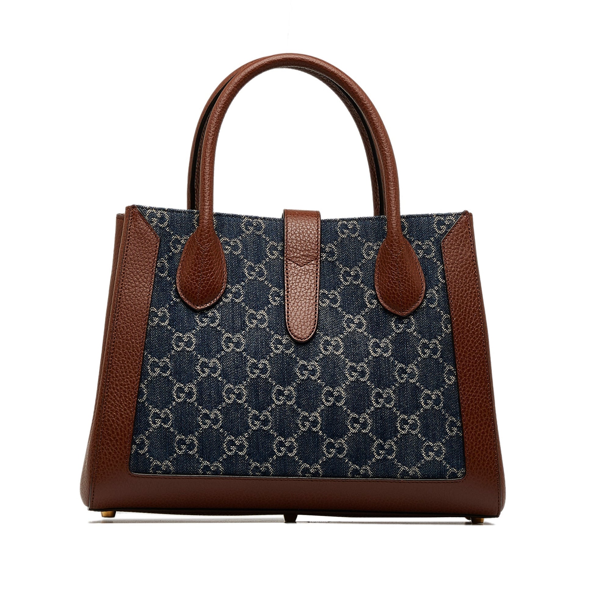 Gucci Jackie Blue Leather Denim Tote